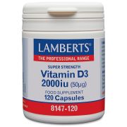 Vitamin D (kolekalciferol D3) 1000iu (25µg) - 120 tabletter