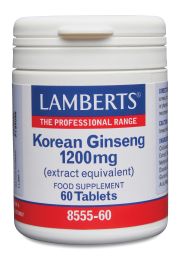 KOREANSK GINSENG 600mg (Asian Panax ginseng ginsenosider extrakt) (60 tabletter)